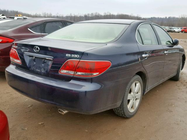 JTHBA30G065165450 - 2006 LEXUS ES 330 BLUE photo 4