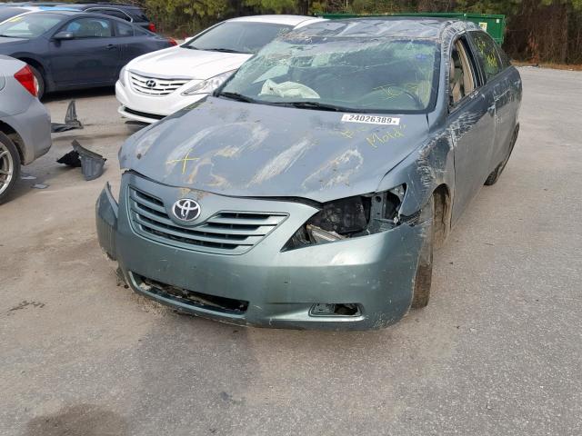 4T1BE46K67U624863 - 2007 TOYOTA CAMRY NEW GREEN photo 2