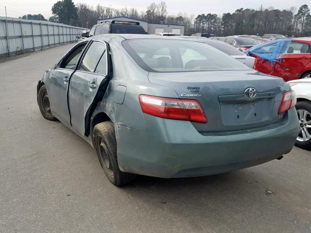 4T1BE46K67U624863 - 2007 TOYOTA CAMRY NEW GREEN photo 4