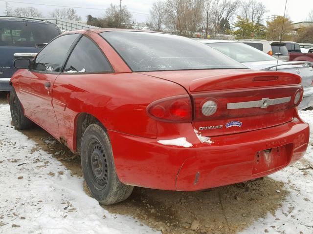 1G1JC12F337215184 - 2003 CHEVROLET CAVALIER RED photo 3