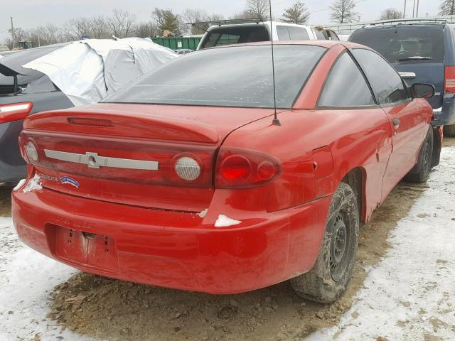 1G1JC12F337215184 - 2003 CHEVROLET CAVALIER RED photo 4