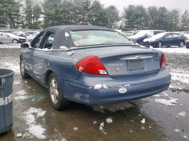 1FAFP55U7YA103619 - 2000 FORD TAURUS SES BLUE photo 3