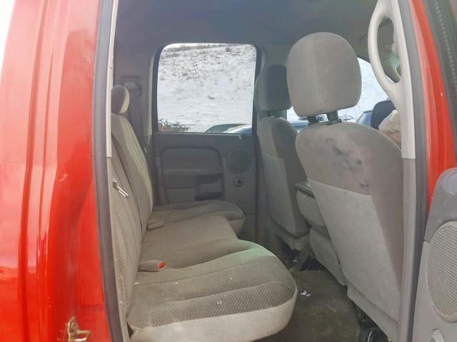 1D7KU28D34J154921 - 2004 DODGE RAM 2500 S RED photo 6