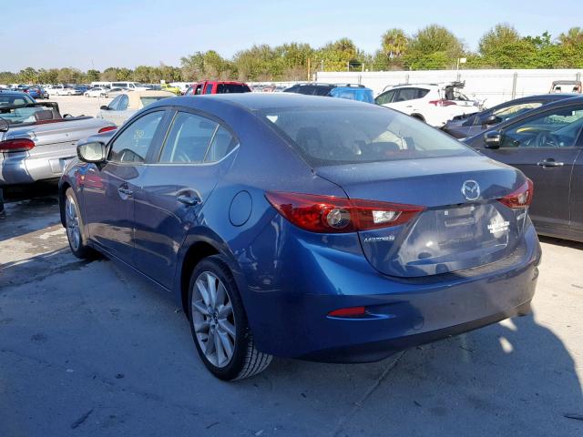 3MZBN1V77HM115285 - 2017 MAZDA 3 TOURING BLUE photo 3