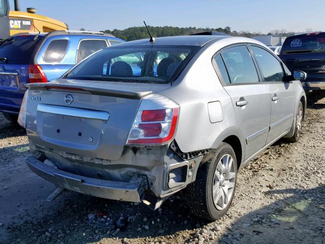 3N1AB6AP4CL674787 - 2012 NISSAN SENTRA 2.0 GRAY photo 4