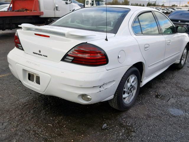 1G2NF52E04C243262 - 2004 PONTIAC GRAND AM S WHITE photo 4