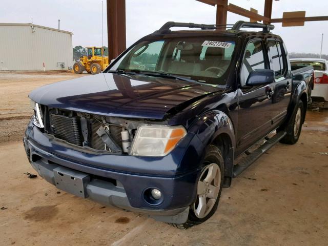 1N6AD07U08C414596 - 2008 NISSAN FRONTIER C BLUE photo 2