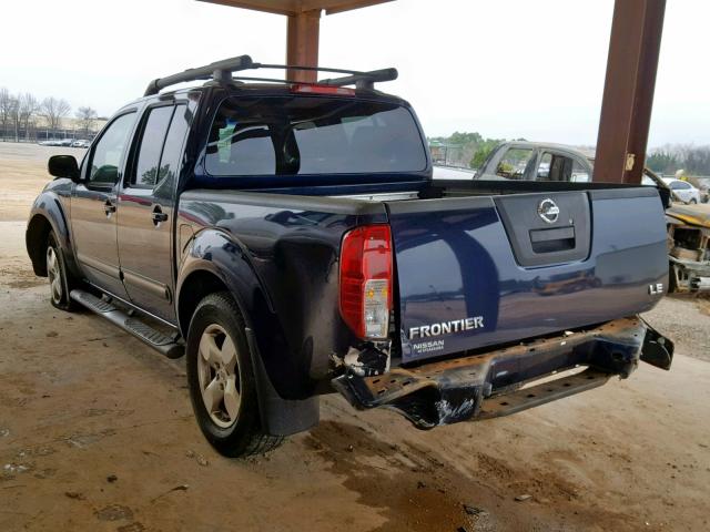 1N6AD07U08C414596 - 2008 NISSAN FRONTIER C BLUE photo 3