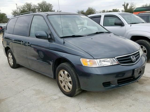 5FNRL18904B093715 - 2004 HONDA ODYSSEY EX BLUE photo 1