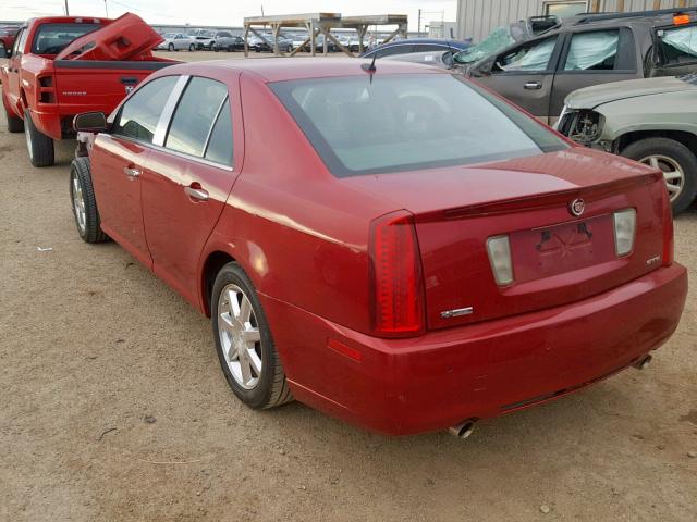 1G6DZ67A380189217 - 2008 CADILLAC STS BURGUNDY photo 3