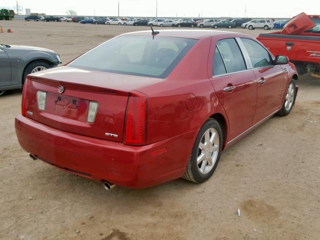 1G6DZ67A380189217 - 2008 CADILLAC STS BURGUNDY photo 4