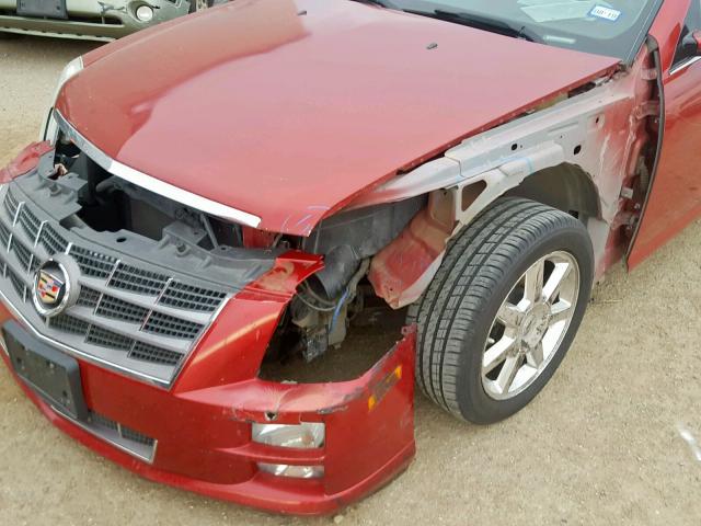 1G6DZ67A380189217 - 2008 CADILLAC STS BURGUNDY photo 9