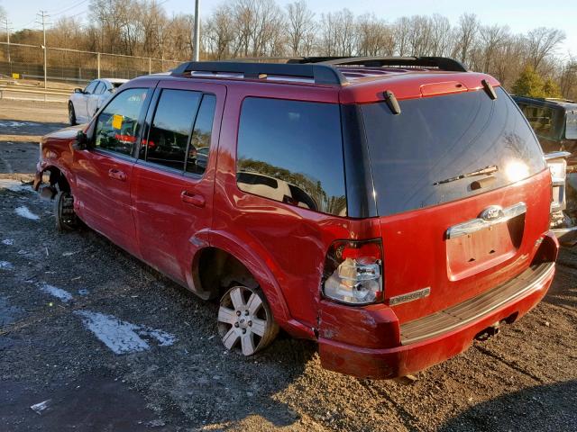 1FMEU7DE9AUA66688 - 2010 FORD EXPLORER X 红色 照片 3