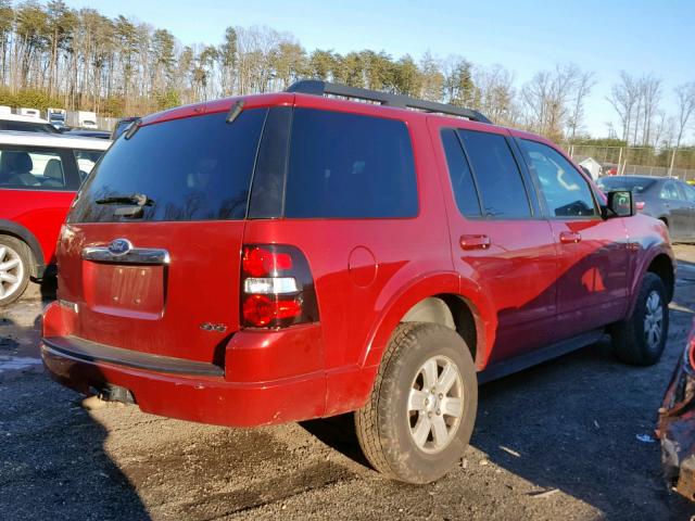 1FMEU7DE9AUA66688 - 2010 FORD EXPLORER X 红色 照片 4