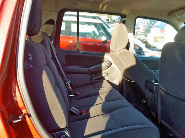 1FMEU7DE9AUA66688 - 2010 FORD EXPLORER X 红色 照片 6