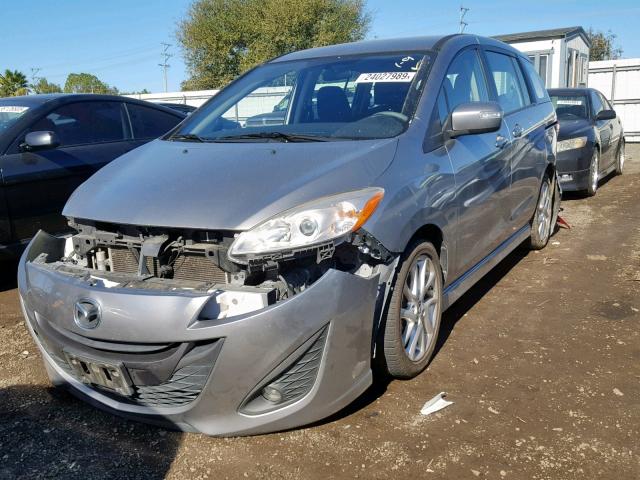 JM1CW2CLXD0152810 - 2013 MAZDA 5 SILVER photo 2