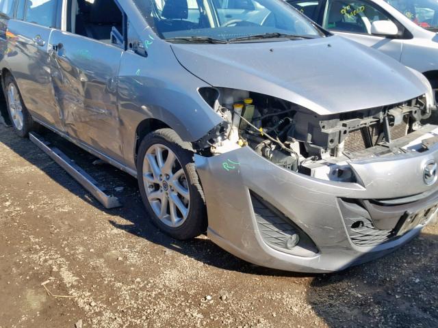 JM1CW2CLXD0152810 - 2013 MAZDA 5 SILVER photo 9