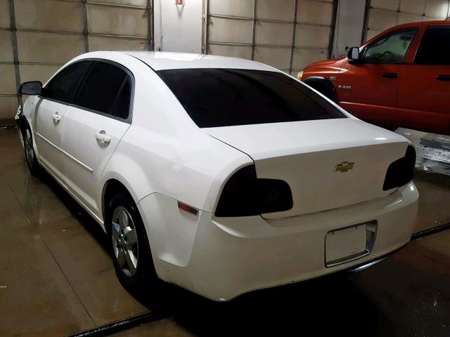 1G1ZG57BX8F207634 - 2008 CHEVROLET MALIBU LS WHITE photo 3