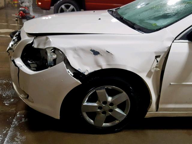 1G1ZG57BX8F207634 - 2008 CHEVROLET MALIBU LS WHITE photo 9