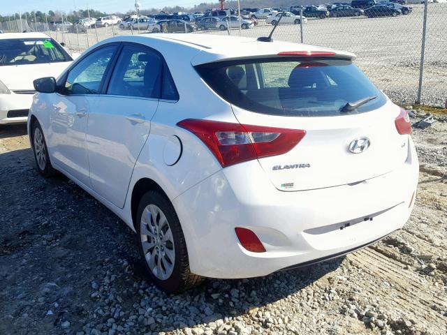 KMHD35LH4HU376319 - 2017 HYUNDAI ELANTRA GT WHITE photo 3