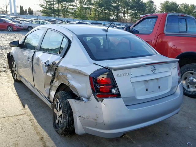 3N1AB6AP1CL752068 - 2012 NISSAN SENTRA 2.0 SILVER photo 3