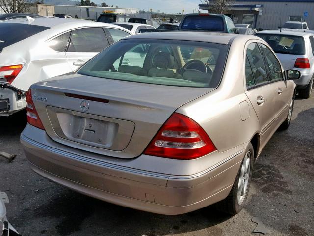 WDBRF61J33F335799 - 2003 MERCEDES-BENZ C 240 BROWN photo 4