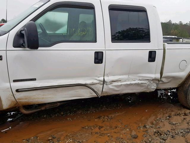 1FTSW31F8YEB65935 - 2000 FORD F350 SRW S WHITE photo 9