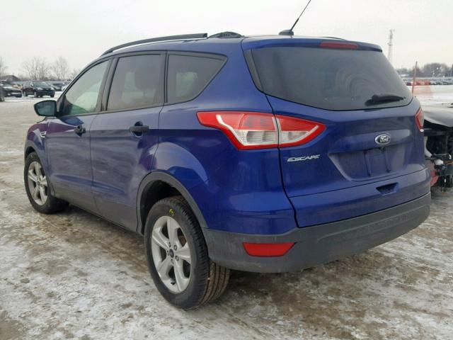 1FMCU0F77EUD39808 - 2014 FORD ESCAPE S BLUE photo 3