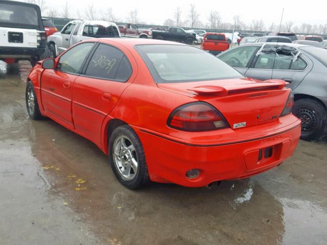 1G2NW52E62C167933 - 2002 PONTIAC GRAND AM G RED photo 3