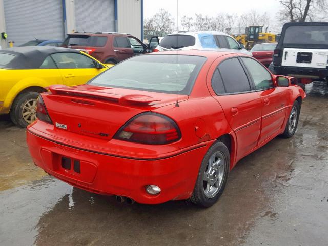 1G2NW52E62C167933 - 2002 PONTIAC GRAND AM G RED photo 4