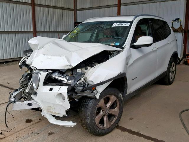 5UXWX5C56BL709199 - 2011 BMW X3 XDRIVE2 WHITE photo 2