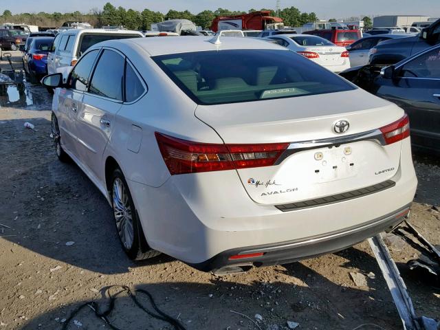 4T1BK1EB8JU265886 - 2018 TOYOTA AVALON XLE WHITE photo 3