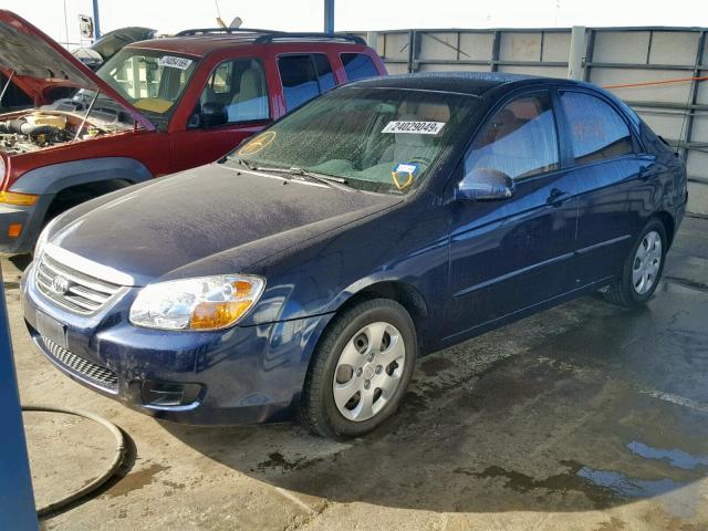 KNAFE121585522870 - 2008 KIA SPECTRA EX BLUE photo 2