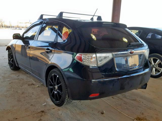 JF1GH74618G811863 - 2008 SUBARU IMPREZA WR BLACK photo 3