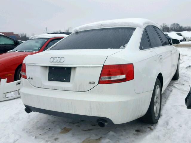 WAUAH74F07N082486 - 2007 AUDI A6 3.2 WHITE photo 4