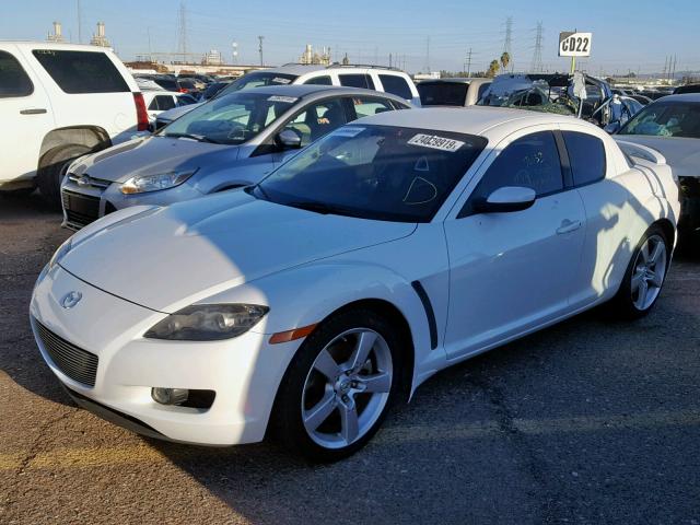 JM1FE173670209366 - 2007 MAZDA RX8 WHITE photo 2