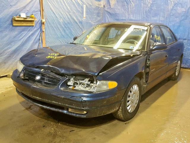 2G4WB52K611167206 - 2001 BUICK REGAL LS BLUE photo 2