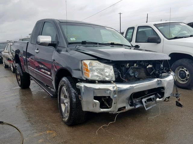 1N6AA06B15N531127 - 2005 NISSAN TITAN XE GRAY photo 1