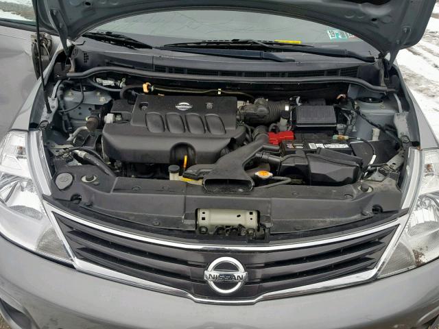 3N1BC1CP4AL445797 - 2010 NISSAN VERSA S SILVER photo 7