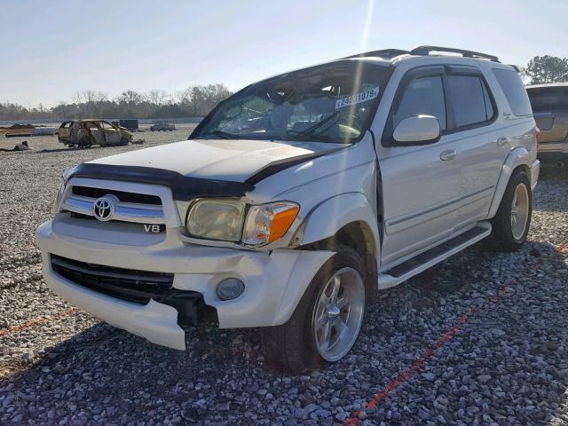 5TDZT38A66S264519 - 2006 TOYOTA SEQUOIA LI WHITE photo 2