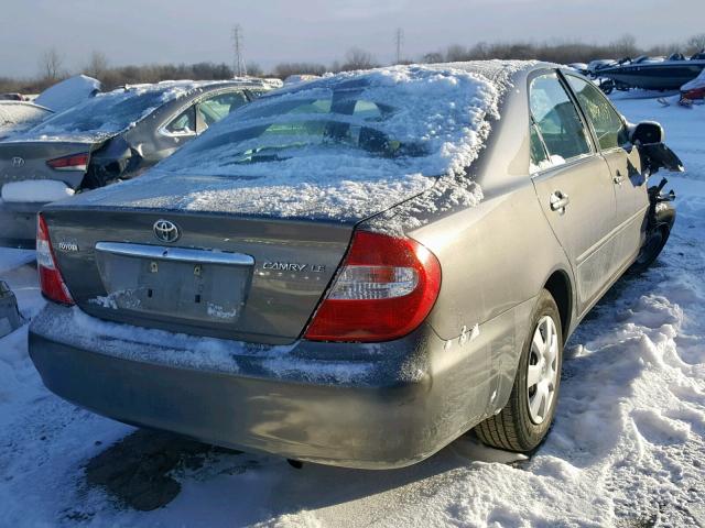 4T1BE32K24U842858 - 2004 TOYOTA CAMRY LE GRAY photo 4