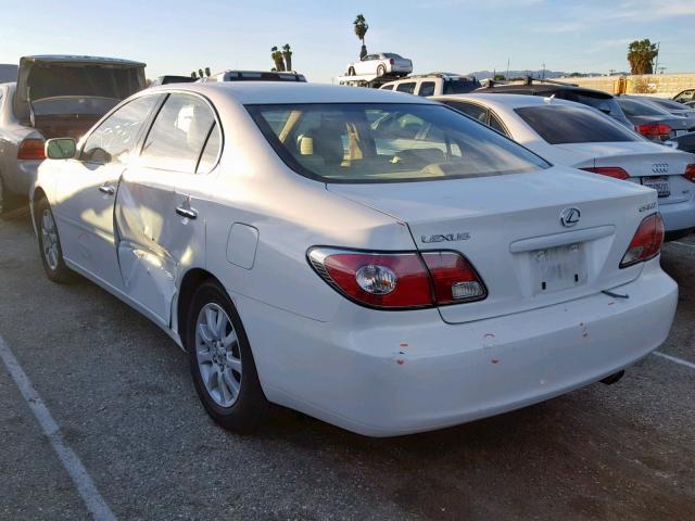 JTHBF30G736002267 - 2003 LEXUS ES 300 WHITE photo 3