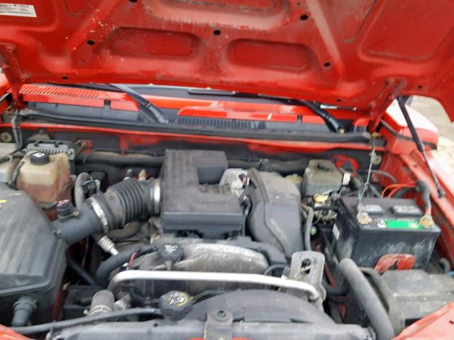 5GTDN13E078151229 - 2007 HUMMER H3 RED photo 7