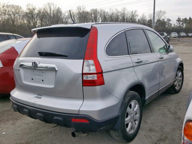 5J6RE38719L020632 - 2009 HONDA CR-V EXL SILVER photo 4