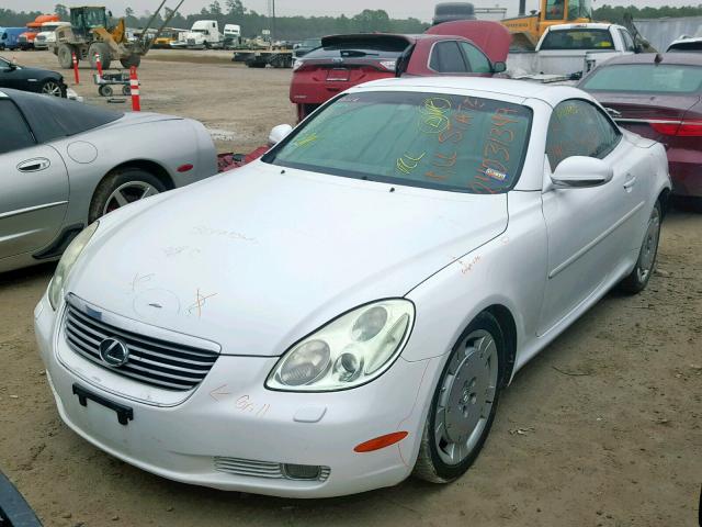 JTHFN48Y350069560 - 2005 LEXUS SC 430 WHITE photo 2