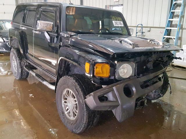 5GTDN13E078101690 - 2007 HUMMER H3 BLACK photo 1