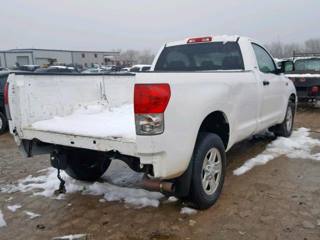 5TFLV52178X064962 - 2008 TOYOTA TUNDRA WHITE photo 4