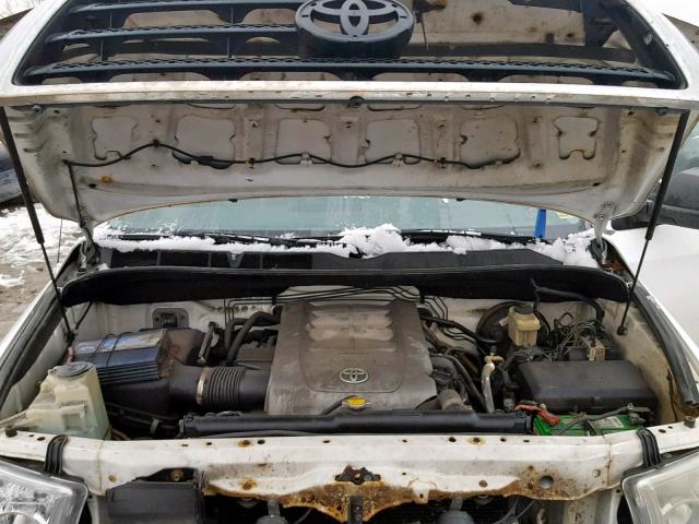 5TFLV52178X064962 - 2008 TOYOTA TUNDRA WHITE photo 7