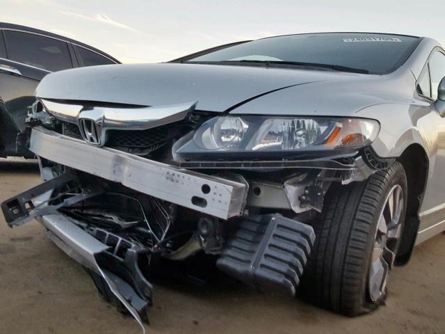 2HGFA1F90AH308805 - 2010 HONDA CIVIC EXL SILVER photo 9