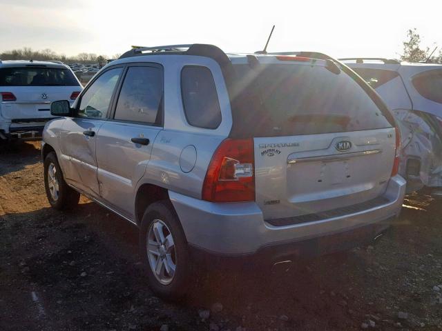 KNDJE723397560105 - 2009 KIA SPORTAGE L SILVER photo 3